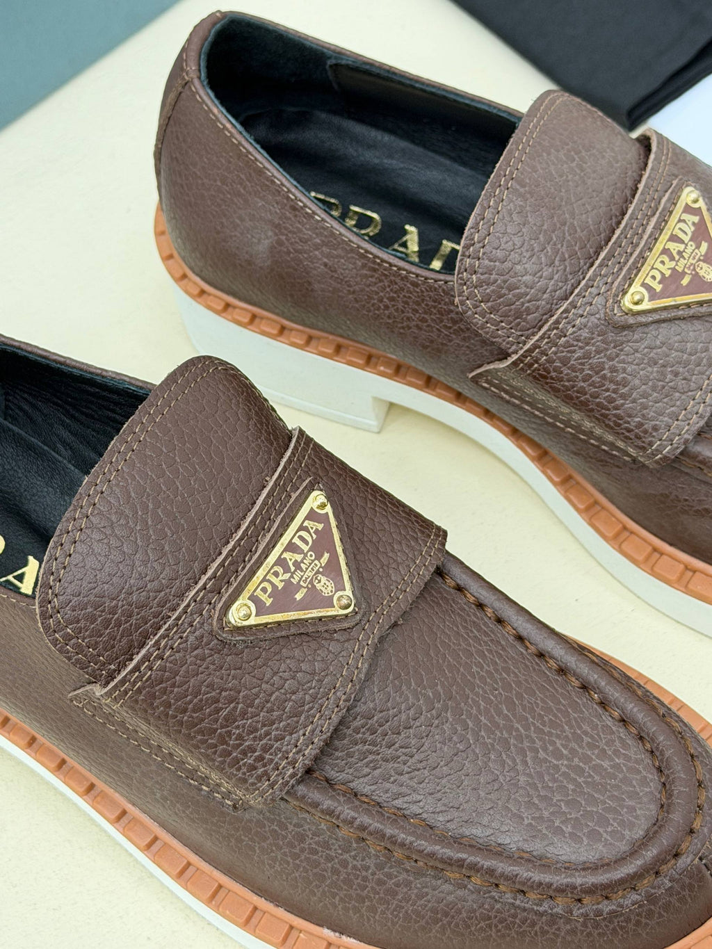 Milano Deri Görünümlü Tokalı Loafer Ayakkabı – Koyu Kahve