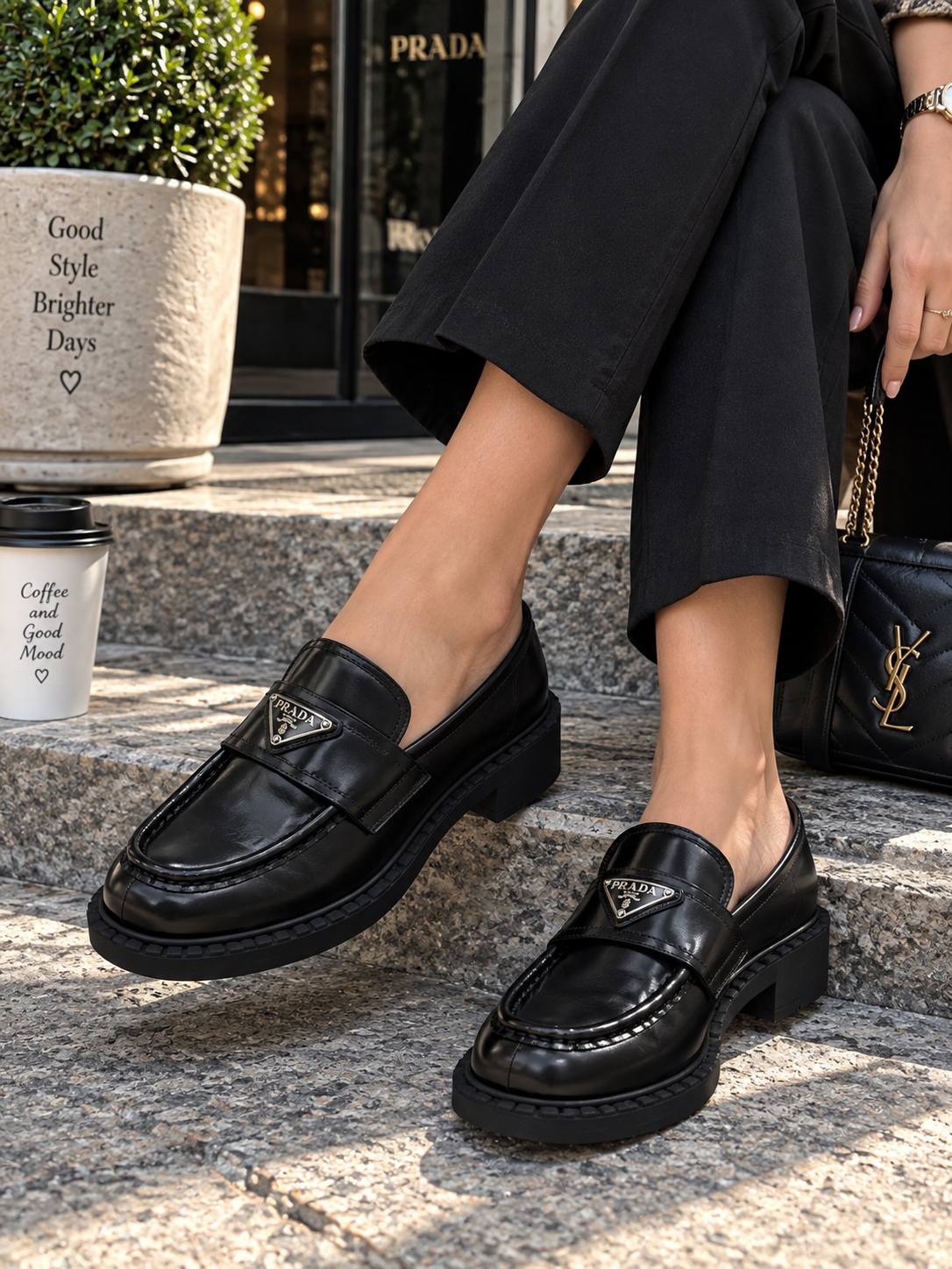 Milano Classic Deri Görünümlü Loafer Ayakkabı – Siyah