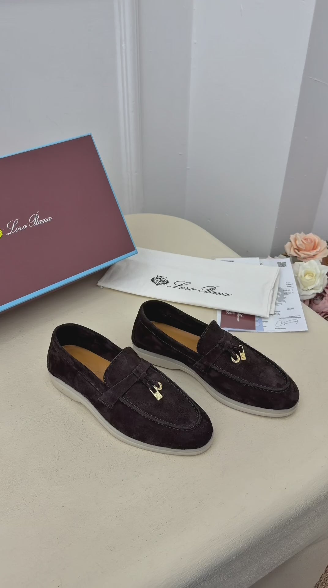 Venezia Süet Görünümlü Loafer Ayakkabı – Koyu Kahve