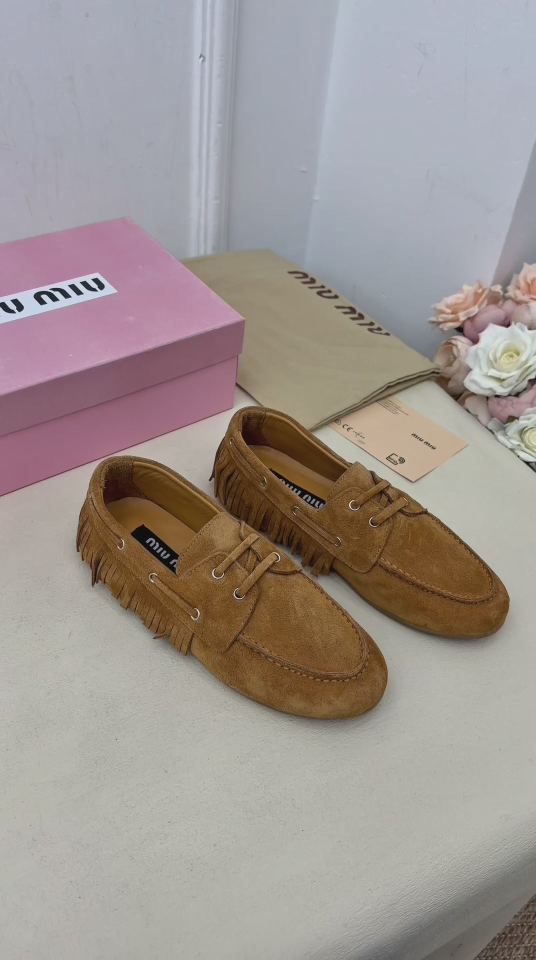 Élora Süet Püsküllü Loafer Ayakkabı – Taba