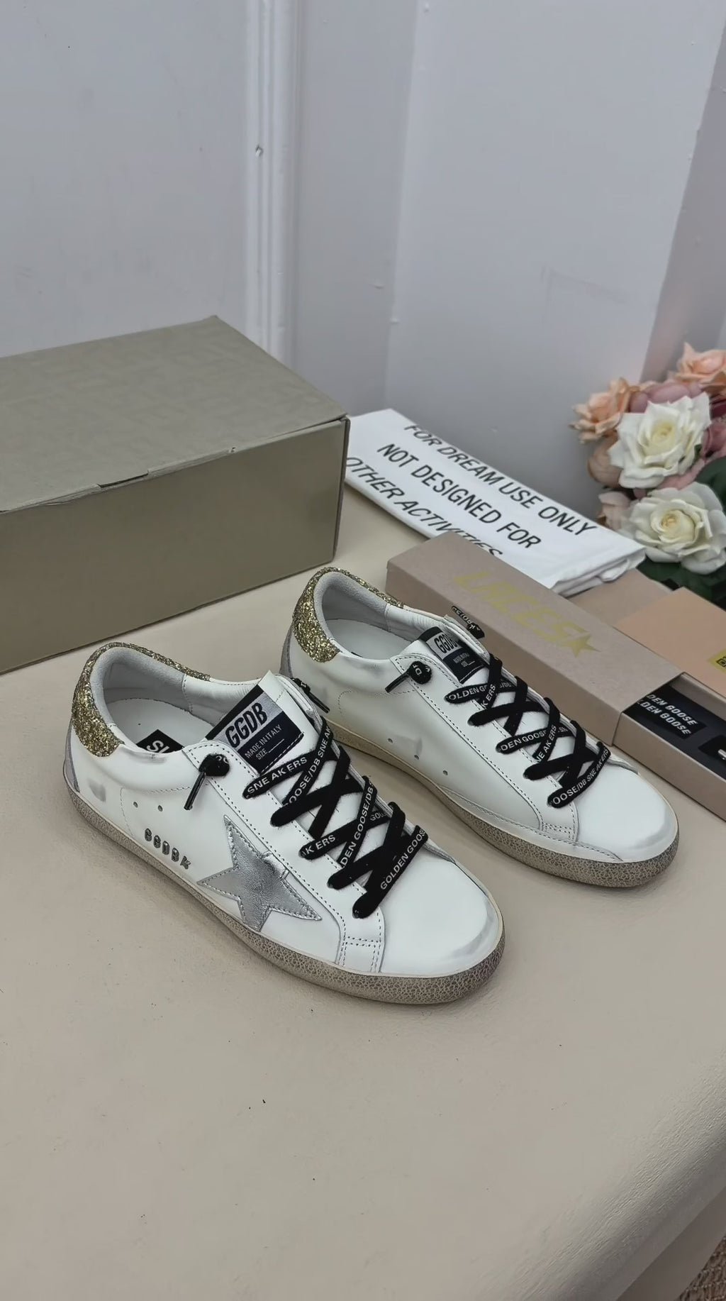 Étoile Dorée Yıldız Detaylı Sneaker – Beyaz & Gold