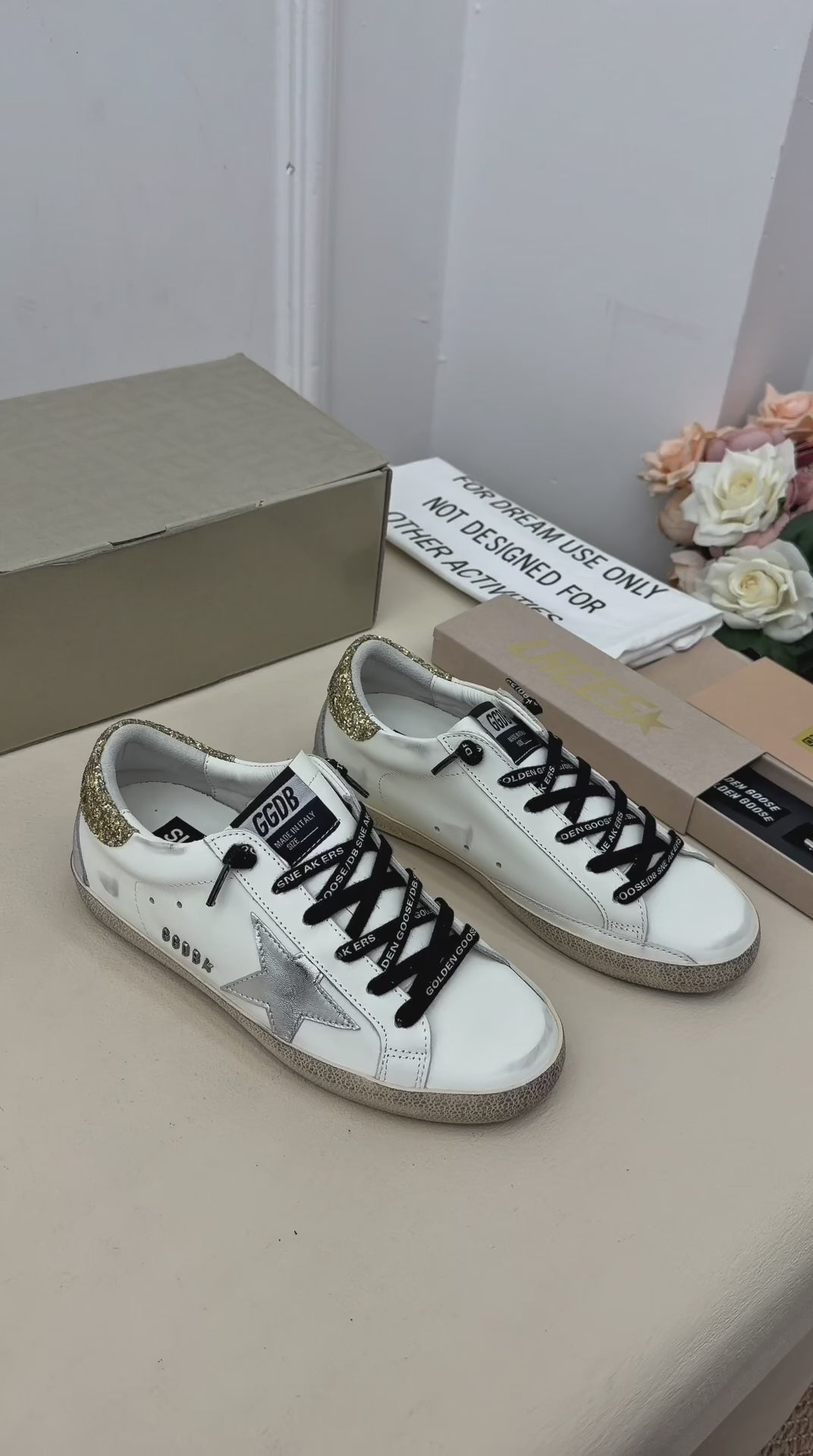 Étoile Dorée Yıldız Detaylı Sneaker – Beyaz & Gold