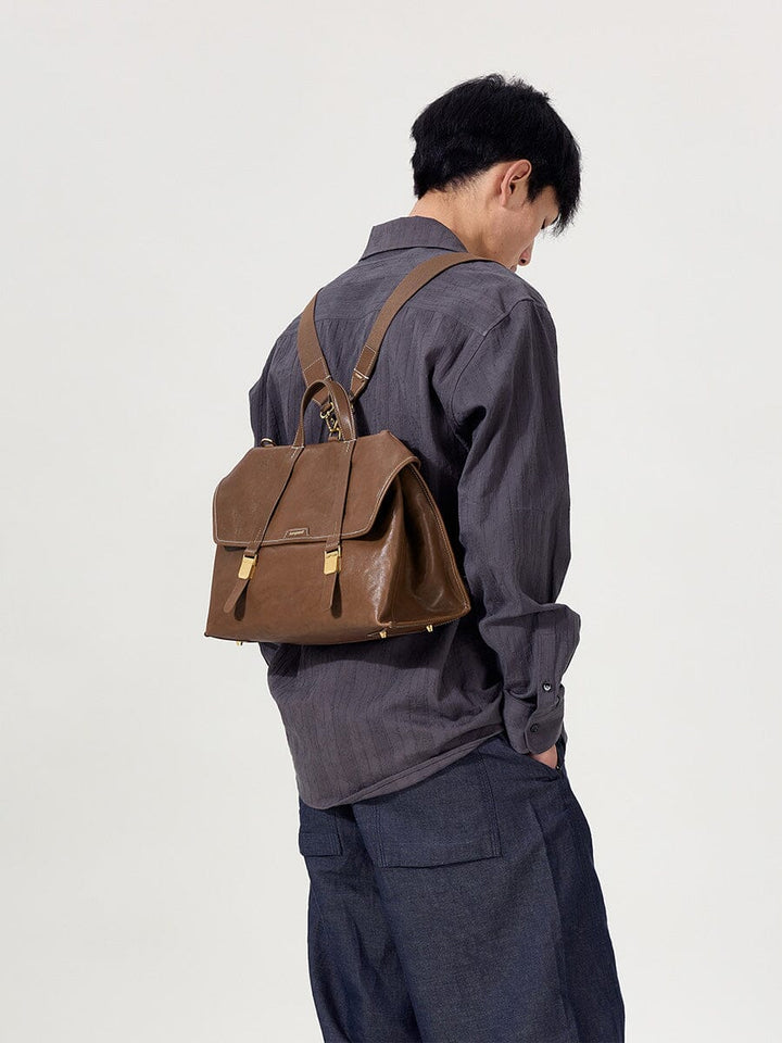 The Small Shan Briefcase - Sandal